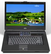 Ноутбук Fujitsu имеет дополнительный 4" сенсорный экран