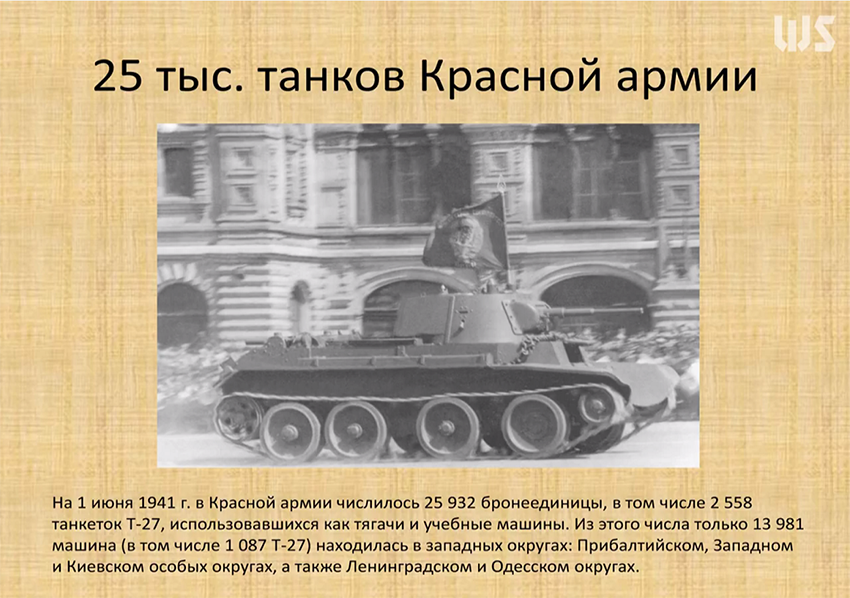 25 тыс. танков Красной армии