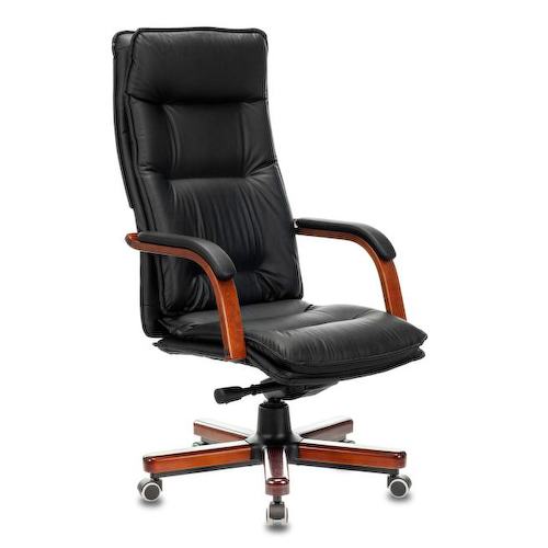 Кресло руководителя солидное Бюрократ T-9927WALNUT