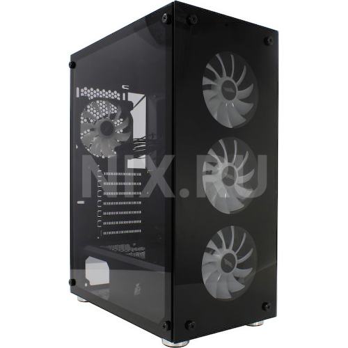 Корпус Miditower 1STPLAYER FIRE DANCING V7 ATX без БП с окном