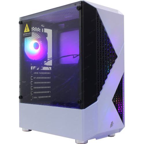 Корпус Miditower 1STPLAYER FIREROSE F3-A White ATX без БП с окном