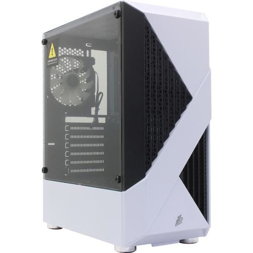 Корпус Miditower 1STPLAYER FIREROSE F3-A White ATX без БП с окном