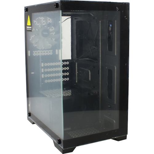 Корпус Minitower 1STPLAYER MIKU Mi2 Mi2-BK-3F1 ATX без БП с окном