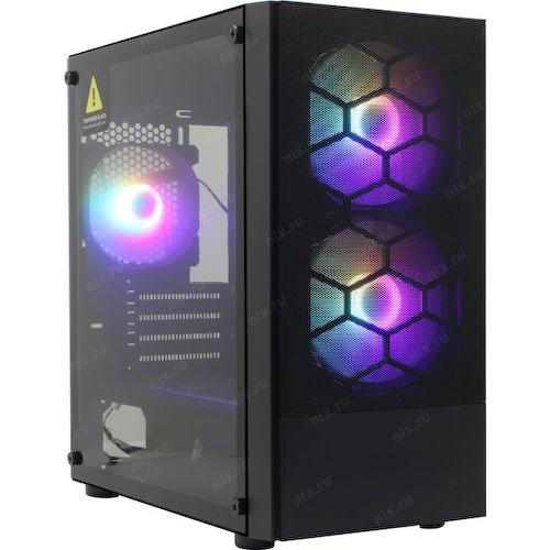 Корпус Miditower 1STPLAYER FIREBASE X4-M MicroATX без БП с окном