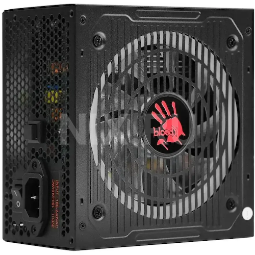 BD-PS750G-MR Блок питания Bloody ATX 750W BD-PS750G 80+ gold (20+4pin) APFC 120mm fan color LED 6xSATA Cab Manag RTL
