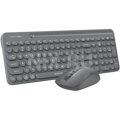 Клавиатура + мышь A4Tech Fstyler FG3300 Air2 клав:серый мышь:серый USB беспроводная slim Multimedia