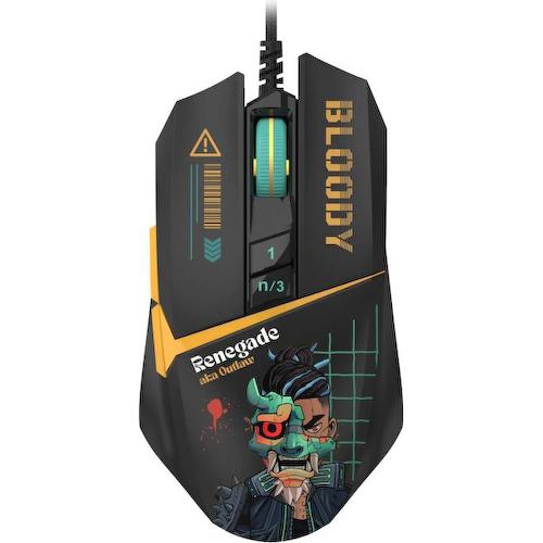 Bloody Gaming Mouse <W63 Max Renegade Midnight> (RTL) USB 7btn+Roll