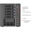 Ablecom CS-M55-01P-S350 Серверный корпус/ Mini-Tower chassis with 5x 3.5 swappable HDD tray, вид спереди