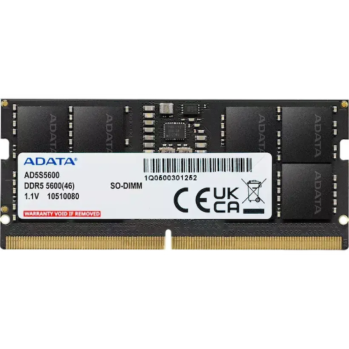 Модуль памяти ADATA <AD5S560016G-S> SO-DIMM DDR5 1x 16 Гб <PC5-44800>