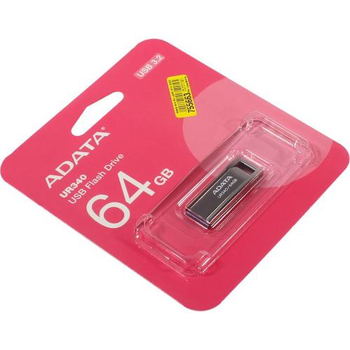 Флешка ADATA UR340 AROY-UR340-64GBK USB 64 ГБ