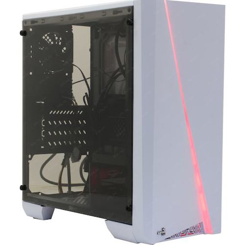Корпус Minitower AeroCool PGS (Performing Game System) V Cylon Mini White MicroATX без БП с окном