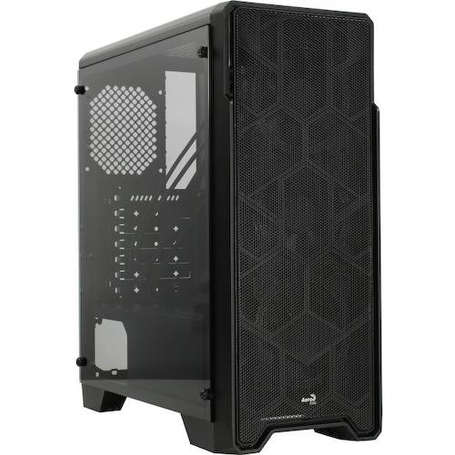 Корпус Miditower AeroCool PGS (Performing Game System) Q Ore Saturn FRGB-G-BK-V1 ATX без БП с окном