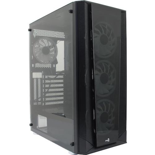 Корпус Miditower AeroCool Prism-G-Bk-v2 ATX без БП с окном