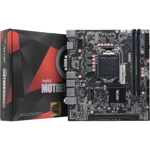 Материнская плата Socket LGA1151 Afox IH110D4-MA5-V2 2DDR4 Mini-DTX