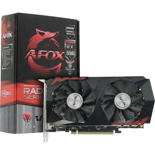 Игровая видеокарта Afox RX 550 RADEON RX 550 (512) 2 Гб GDDR5
