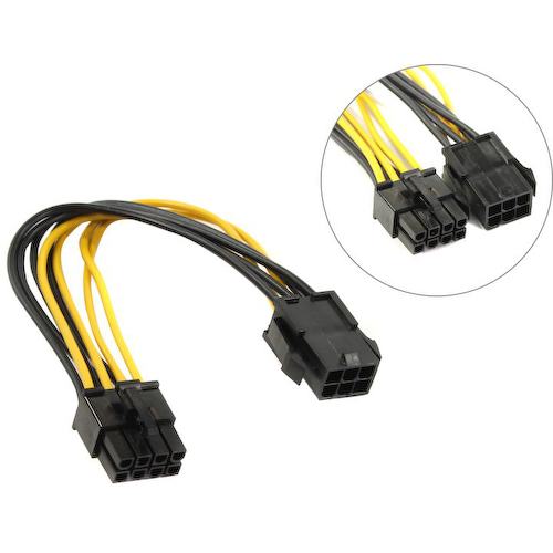 Переходник питания для мат.плат Akasa AK-CB051 0.15 м.