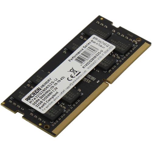 Модуль памяти AMD Radeon R7 Performance Series <R7432G2606S2S-U> SO-DIMM DDR4 1x 32 Гб <PC4-21300>