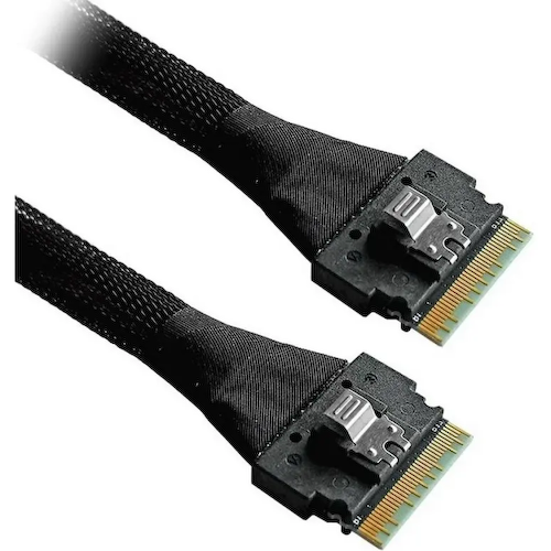 RSL74-7650 Amphenol Кабель Amphenol RSL74-7650 Slimline SASx8 (SFF8654) -to- Slimline SASx8 (SFF8654) , 67CM (C5454)