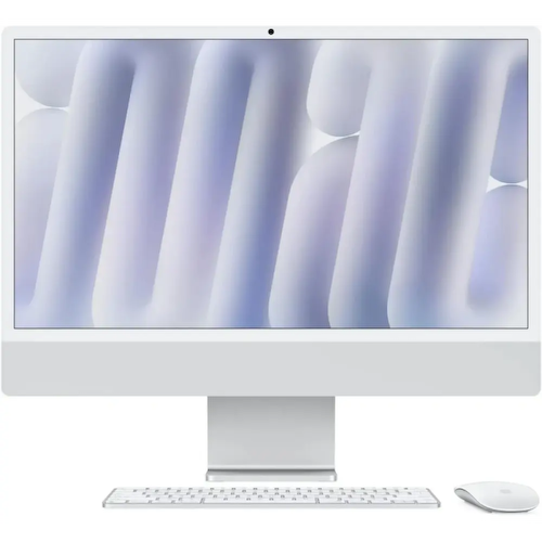 MWUU3HN/A Моноблок Apple iMac A3137 24" 4.5K M4 10 core (4) 16Gb SSD256Gb 10 core GPU macOS 143W серебристый 4480x2520