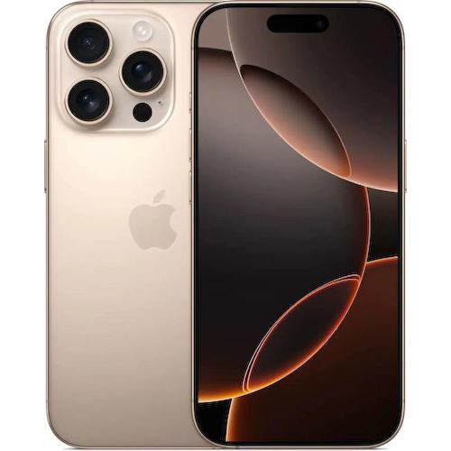 MYN23J/A Смартфон Apple A3292 iPhone 16 Pro 256Gb бежевый титан моноблок 3G 4G 1Sim 6.3" 1206x2622 iOS 18 48Mpix 802.11