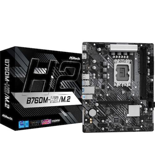 Материнская плата Socket LGA1700 ASRock B760M-H2/M.2 2DDR5 MicroATX