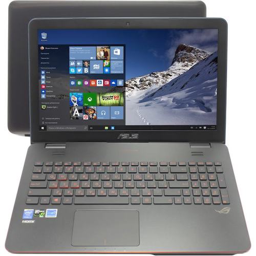 Ноутбук ASUS ROG G551JX <G551JX-CN359T> (Intel Core i7 4750HQ, 16 ГБ, 24 Гб SSD , 1 Тб HDD, GeForce<sup>®</sup> GTX 950M (128 бит), WiFi, Bluetooth, Win10, 15")