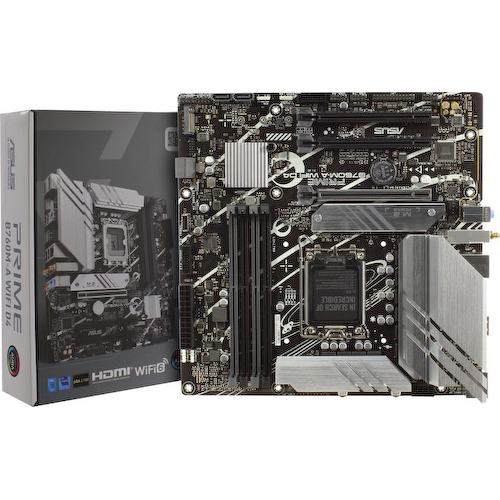 Материнская плата Socket LGA1700 ASUS PRIME B760M-A WIFI D4 4DDR4 MicroATX