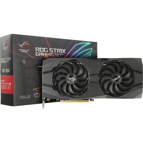 Игровая видеокарта ASUS ROG STRIX ROG-STRIX-RX5500XT-O8G-GAMING RADEON RX 5500 XT OC 8 Гб GDDR6