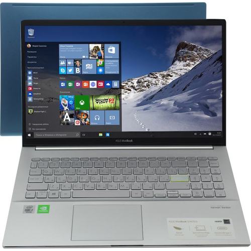 Ноутбук ASUS VivoBook S15 S533FL <90NB0LX1-M00960> (Intel Core i7 10510U, 8 ГБ, 512 Гб SSD, GeForce<sup>®</sup> MX250 (64 бита), WiFi, Bluetooth, Win10, 15")