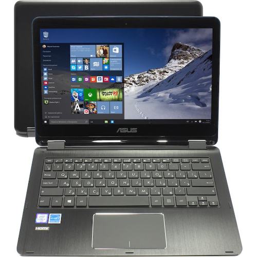 Ноутбук ASUS Transformer Book Flip TP301UA <TP301UA-C4138T> (Intel Core i7 6500U, 4 ГБ, 500 Гб HDD, WiFi, Bluetooth, Win10, 13")