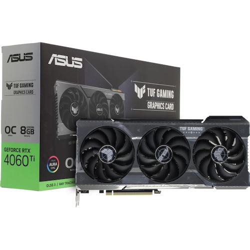 Игровая видеокарта ASUS TUF Gaming TUF-RTX4060TI-O8G-GAMING GeForce<sup>®</sup> RTX 4060 Ti OC 8 Гб GDDR6