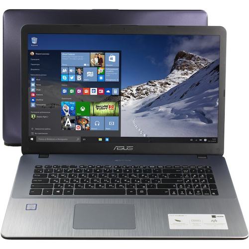 Ноутбук ASUS VivoBook X705UV <X705UV-BX226T> (Intel Core i3 6006U, 8 ГБ, 1 Тб HDD, GeForce<sup>®</sup> 920MX (64 бита), WiFi, Bluetooth, Win10, 17")