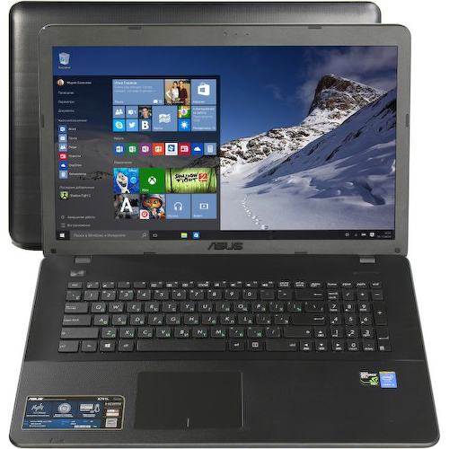 Ноутбук ASUS X751LX <X751LX-T4164T> (Intel Core i5 5200U, 4 ГБ, 1 Тб HDD, GeForce<sup>®</sup> GTX 950M (128 бит), WiFi, Bluetooth, Win10, 17")