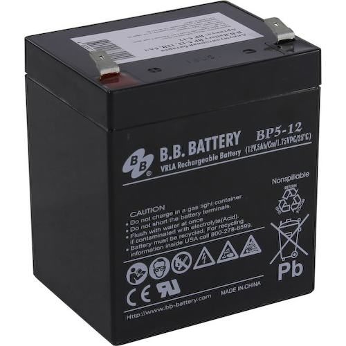 Аккумулятор для ИБП (батарея для UPS) B.B. Battery BP5-12 12В 5 Ач