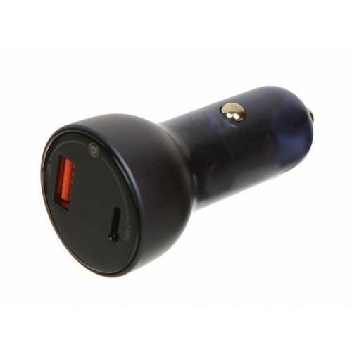 Baseus Particular Digital Display QC+PPS Dual Quick Charger Car Charger 65W U+C Silver (CCKX-C0A)