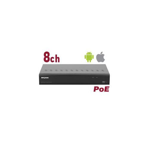 IP видеорегистратор (RK0108-P) 8 IP-каналов с PoE, H.265/H.264, 76 Мбит/с, 3840x2160 (8 Мп), ONVIF, P2P сервис Beward