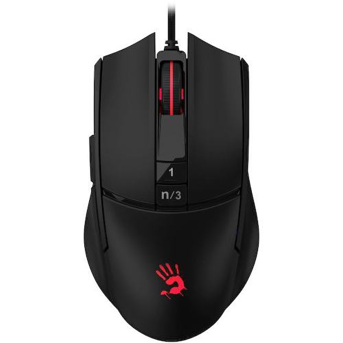 Проводная Мышь Bloody L65 MAX/STONE BLACK (USB, 6btn, 12000 dpi)