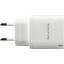 Зарядка USB-устройств от 220В BOROFONE BA83A Flare Star Set White USB Type A "мама", USB Type C "мама" (20 Вт), вид сверху