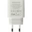 Зарядка USB-устройств от 220В BOROFONE BA88A Navy White USB Type A "мама", USB Type C "мама" (20 Вт), вид сверху