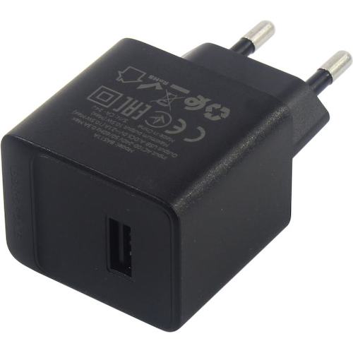 Зарядка USB-устройств от 220В BOROFONE BAS11A Black USB Type A "мама" (10.5 Вт)