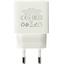 Зарядка USB-устройств от 220В BOROFONE BAS11A White USB Type A "мама" (10.5 Вт), вид сверху