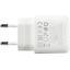 Зарядка USB-устройств от 220В BOROFONE BAS42A Set White USB Type A "мама" (18 Вт), вид сверху