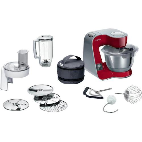 Bosch MUM5X720 Кухонный комбайн Bosch/ Кухонный комбайн Bosch, мощность 1000 Вт, плавный пуск, 7 скоростей, импульсный