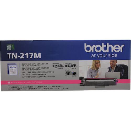 Картридж цветной (или контейнер с цветными чернилами) Brother TN-217M (пурпурный экономичный)