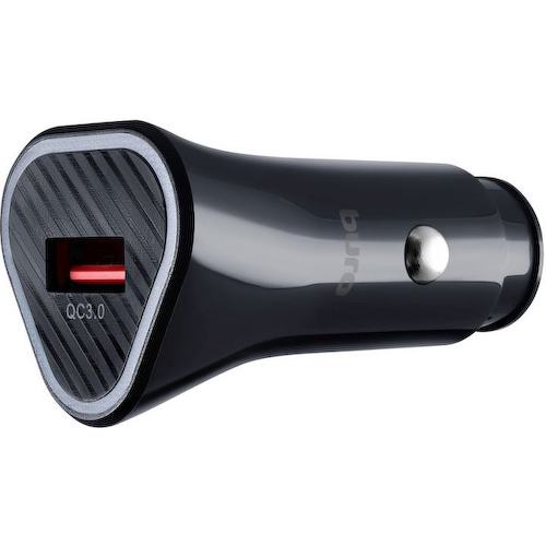 Автомобильное зар./устр. Buro BUCL1 18W 3A (QC) USB-A универсальное черный (BUCL18P100BK)