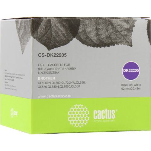 Лента для печати этикеток Cactus CS-DK22205