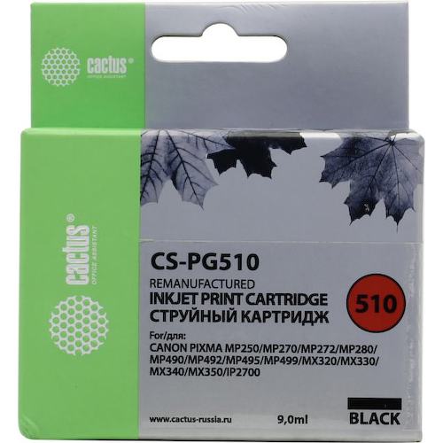 Картридж черный (или контейнер с черными чернилами) Cactus CS-PG510
