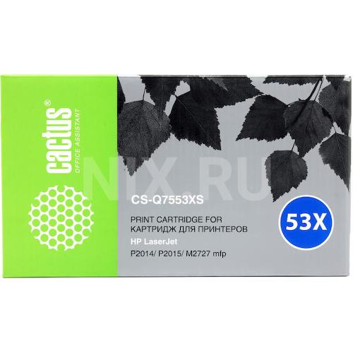 Картридж черный (или контейнер с черными чернилами) Cactus CS-Q7553XS