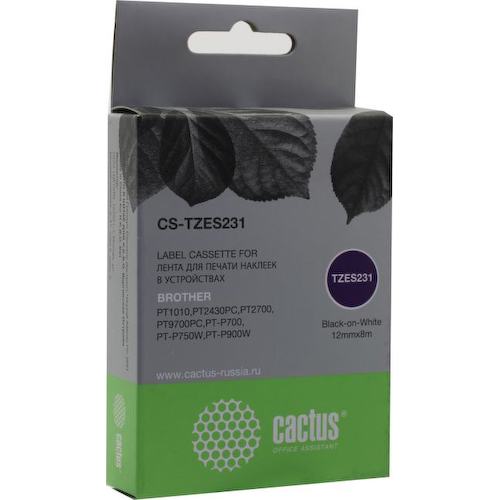 Лента для печати этикеток Cactus CS-TZES231