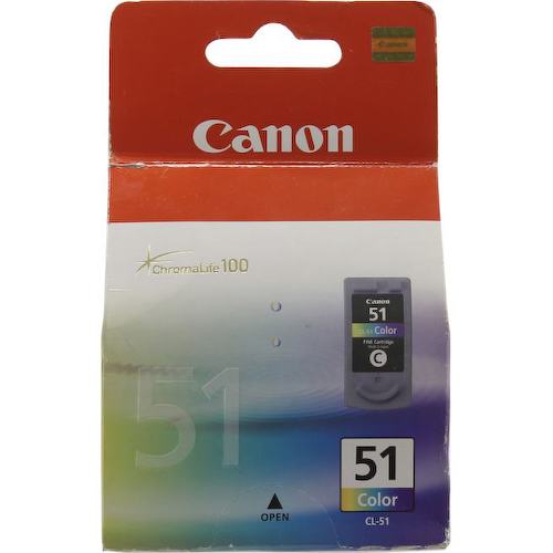Картридж цветной (или контейнер с цветными чернилами) Canon CL-51 (трехцветный экономичный)